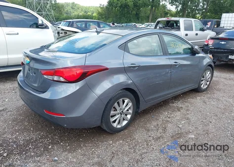 2016 Hyundai Elantra Se from USA, damaged, VIN KMHDH4AE5GU621843